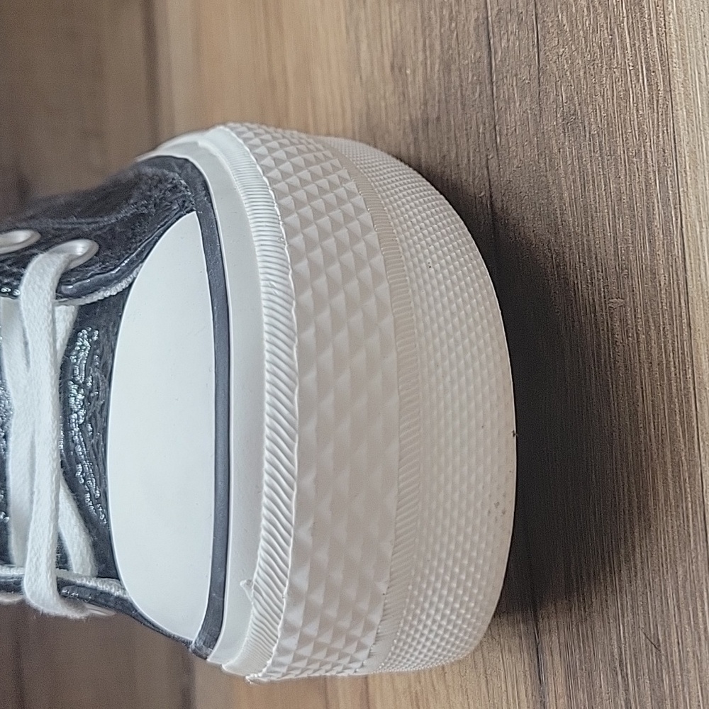 Converse Black and White High-Top Sneakers - Picture 10 of 14